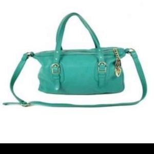 Onna Ehrlich Teal Peppled bag